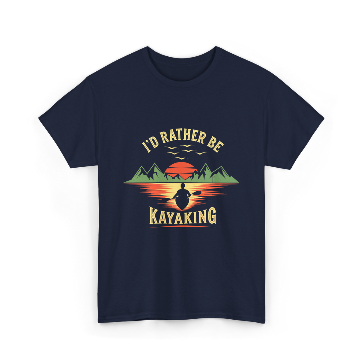 I'd Rather Be Kayaking T-Shirt - Navy