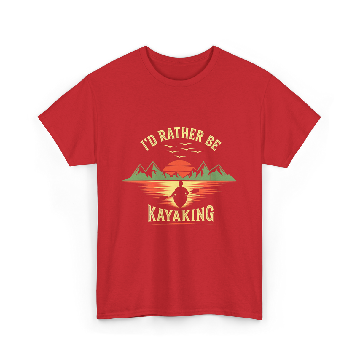 I'd Rather Be Kayaking T-Shirt - Red