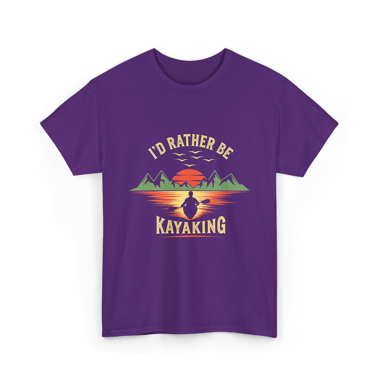 I'd Rather Be Kayaking T-Shirt - Purple