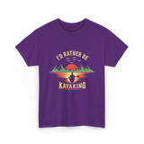 I'd Rather Be Kayaking T-Shirt - Purple