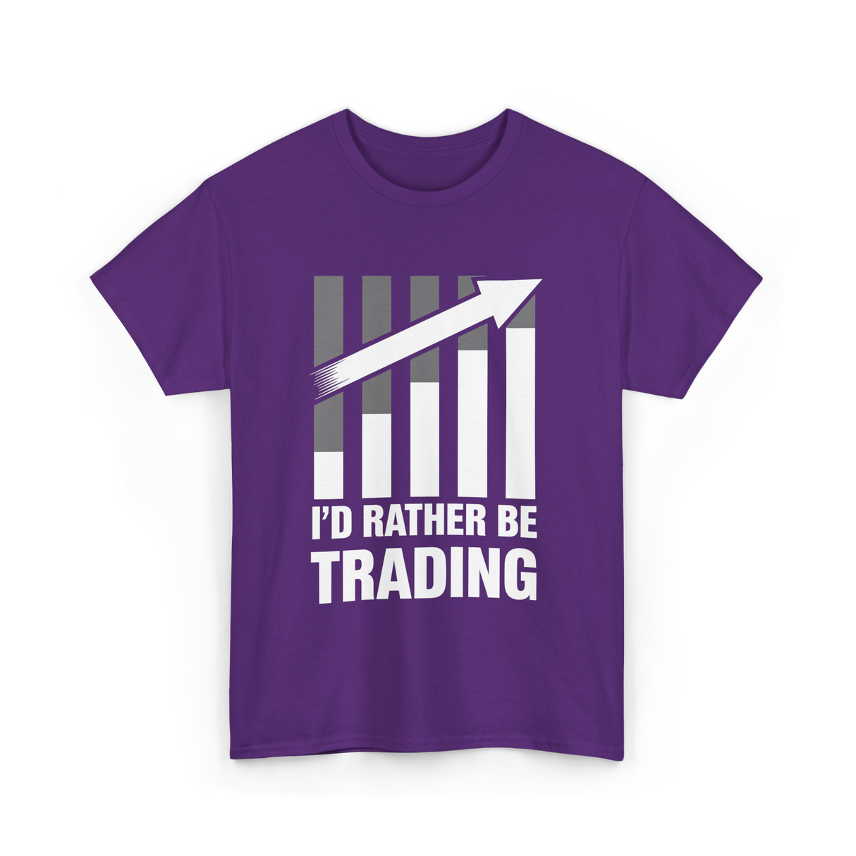 I'd Rather Be Trading T-Shirt - Purple