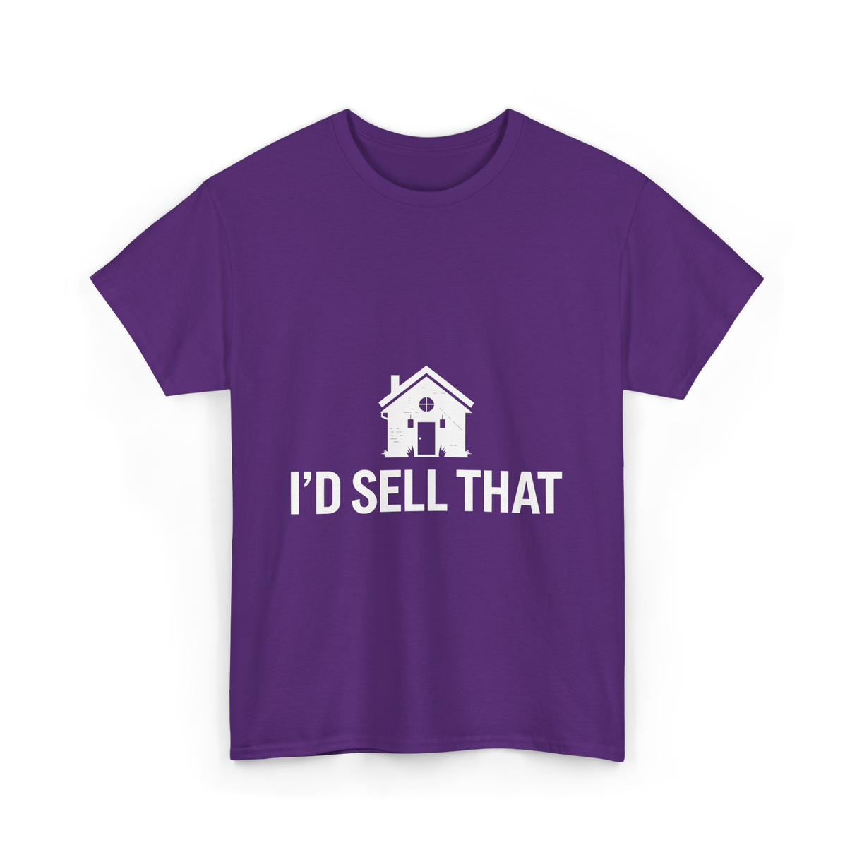 I'd Sell That Real Estate T-Shirt - Purple