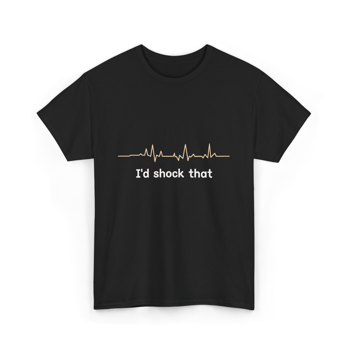 Id Shock That Cardiology Nurse T-Shirt - Black