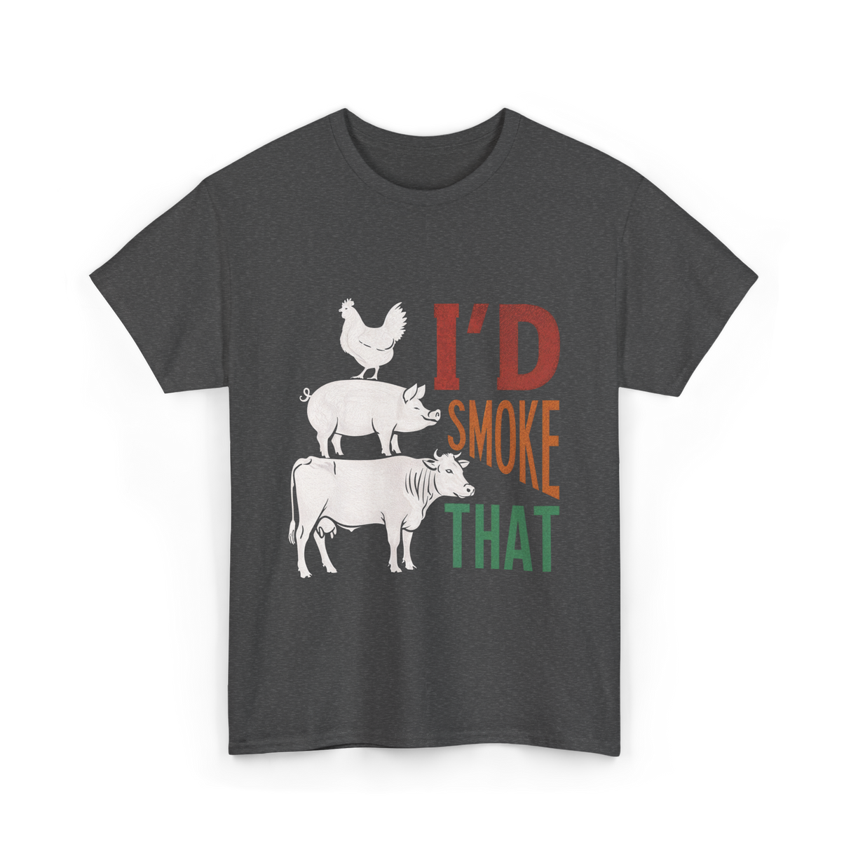 I'd Smoke That Barbecue T-Shirt - Dark Heather