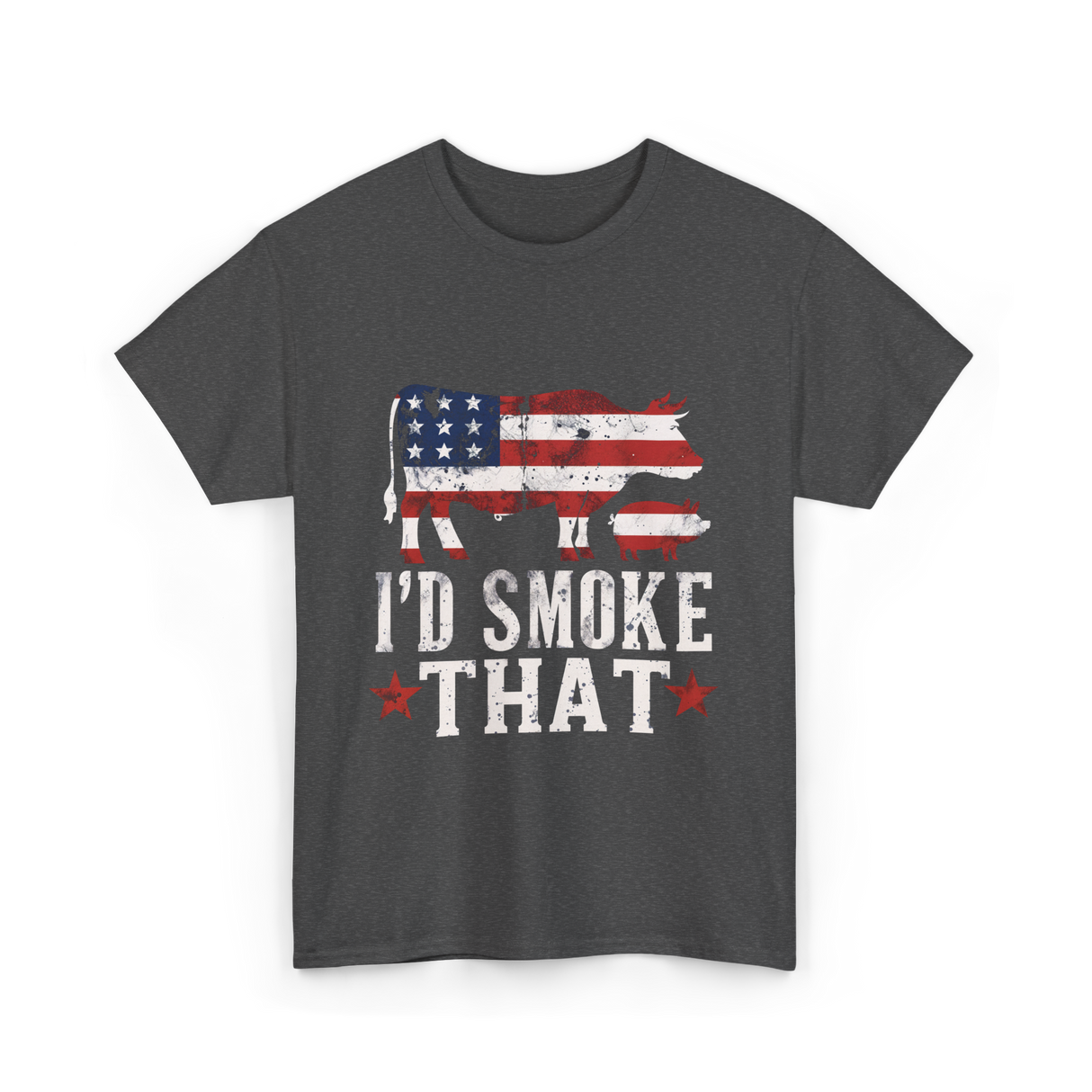 I’d Smoke That BBQ T-Shirt - Dark Heather