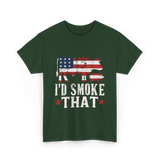 I’d Smoke That BBQ T-Shirt - Forest Green