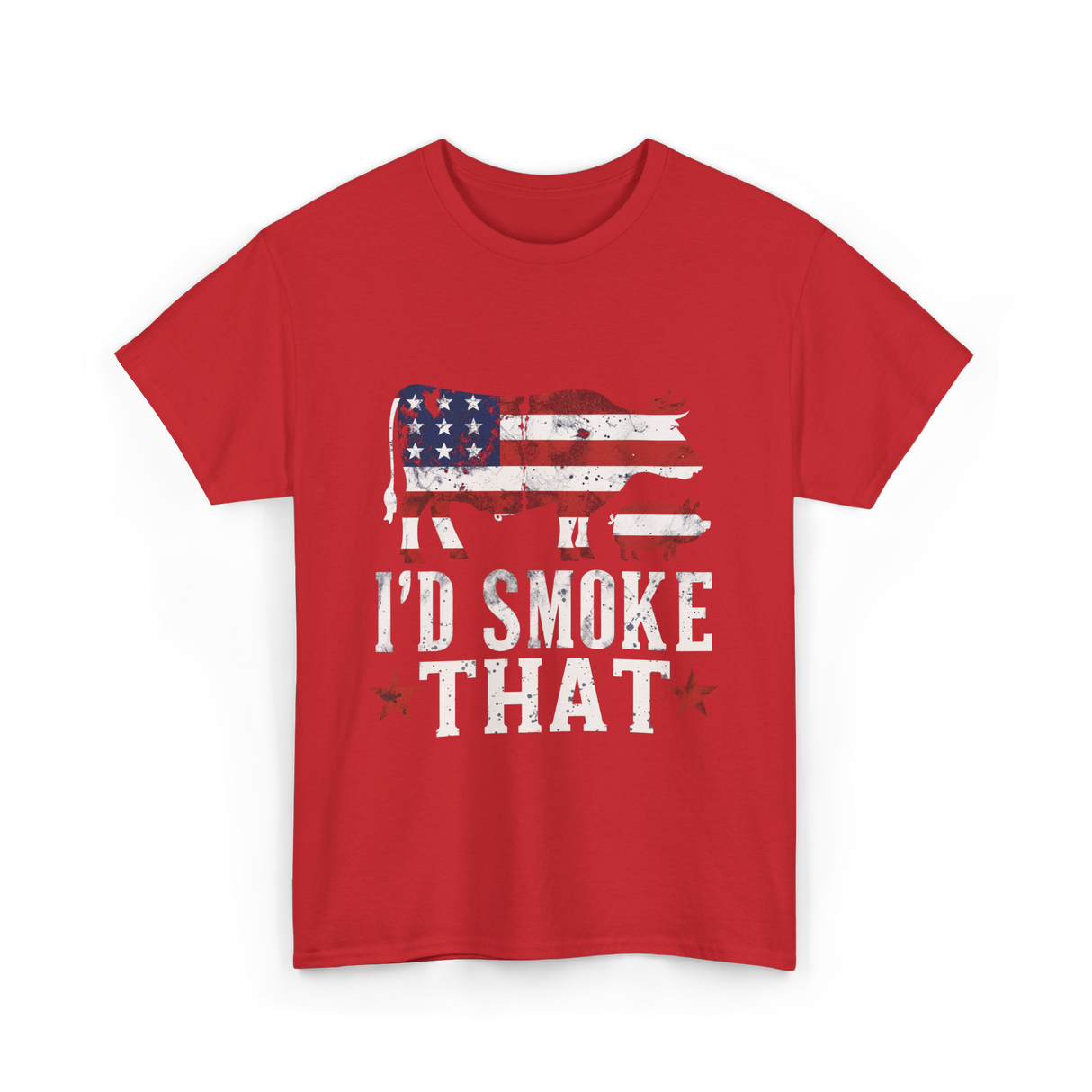 I’d Smoke That BBQ T-Shirt - Red