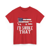 I’d Smoke That BBQ T-Shirt - Red