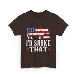 I’d Smoke That BBQ T-Shirt - Dark Chocolate