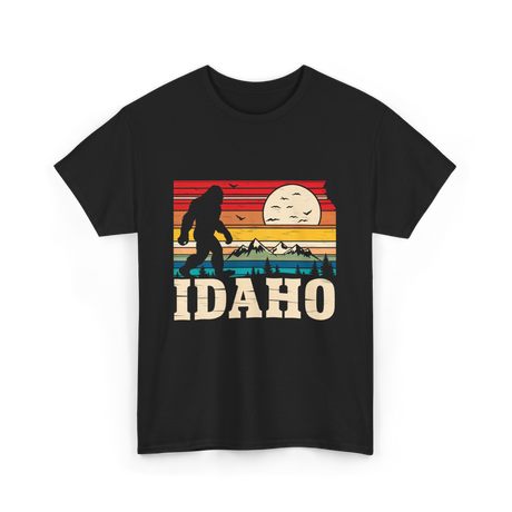 Idaho Bigfoot Mountains Wilderness T-Shirt - Black