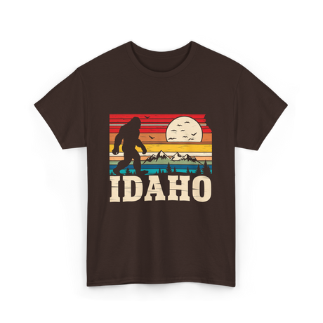 Idaho Bigfoot Mountains Wilderness T-Shirt - Dark Chocolate