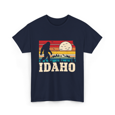 Idaho Bigfoot Mountains Wilderness T-Shirt - Navy