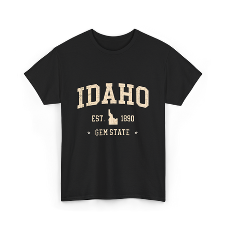 Idaho Gem State Idahoan T-Shirt - Black