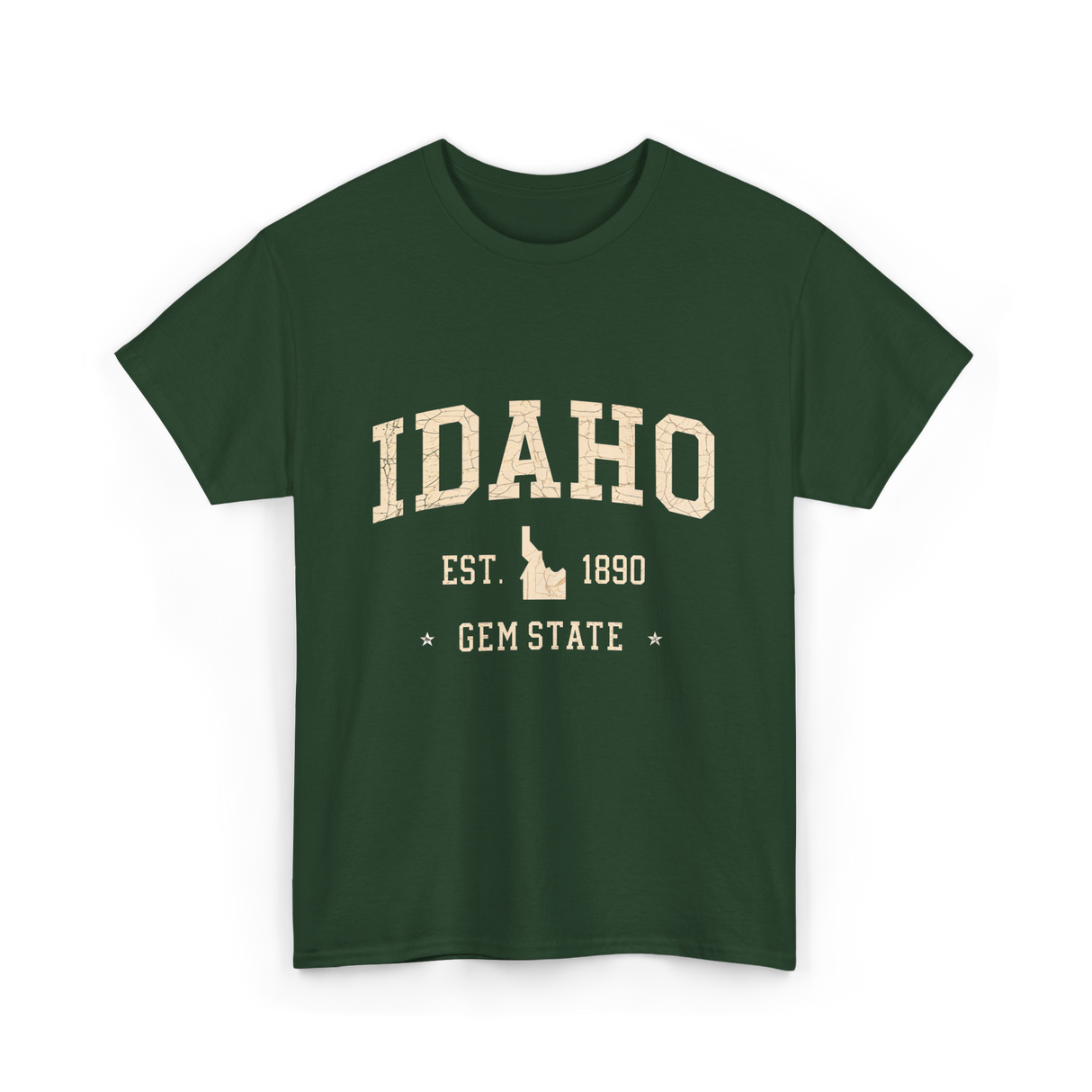 Idaho Gem State Idahoan T-Shirt - Forest Green