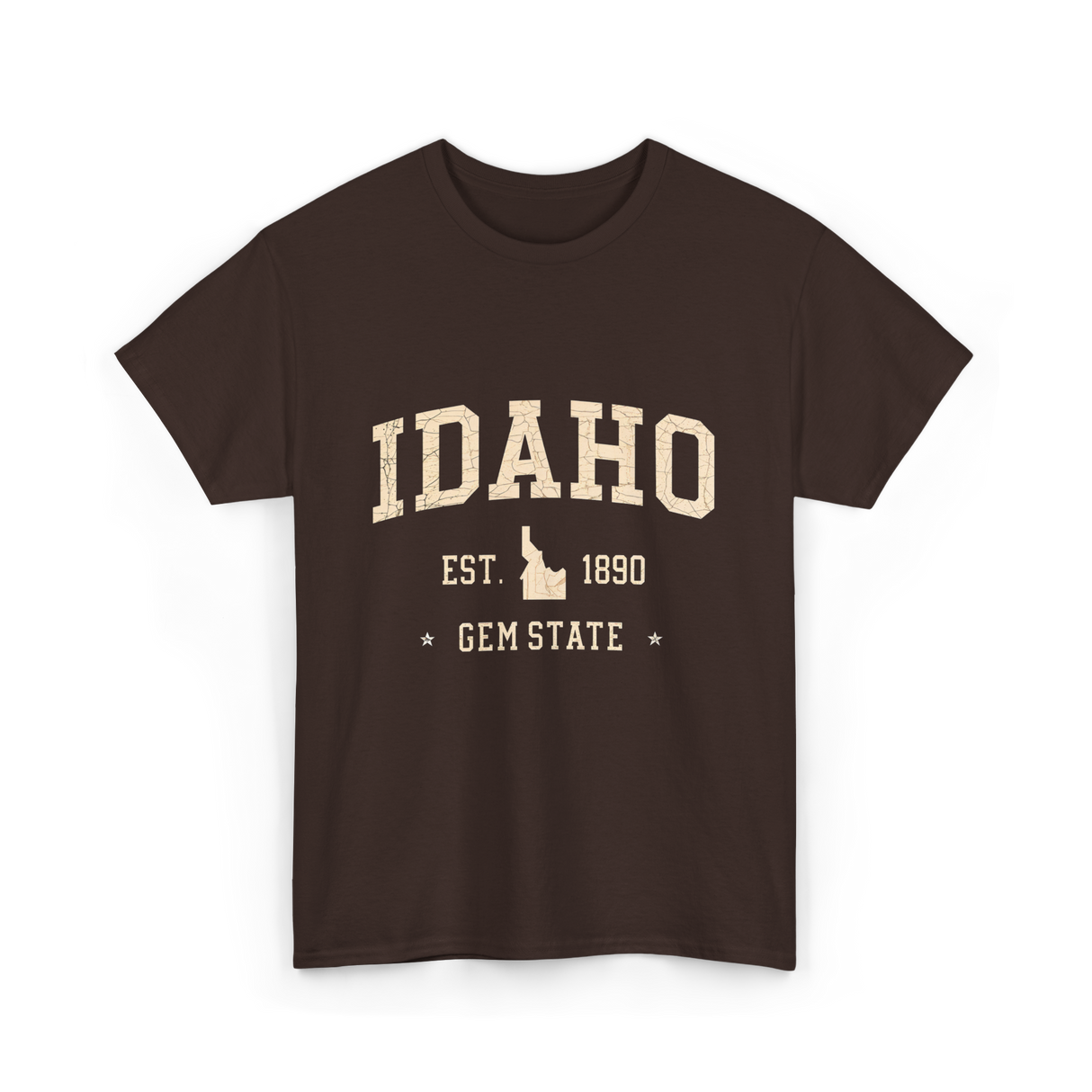 Idaho Gem State Idahoan T-Shirt - Dark Chocolate