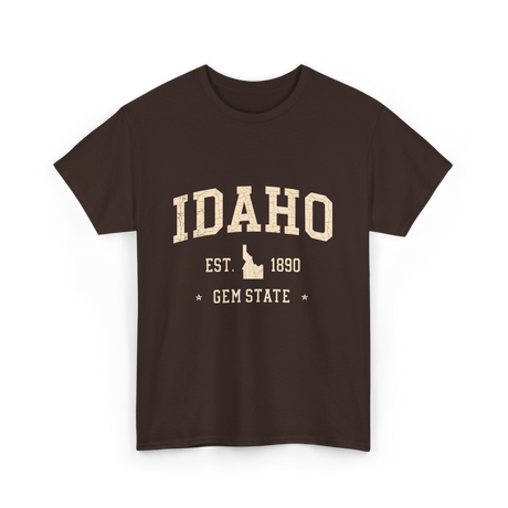 Idaho Gem State Idahoan T-Shirt - Dark Chocolate