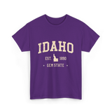 Idaho Gem State Idahoan T-Shirt - Purple