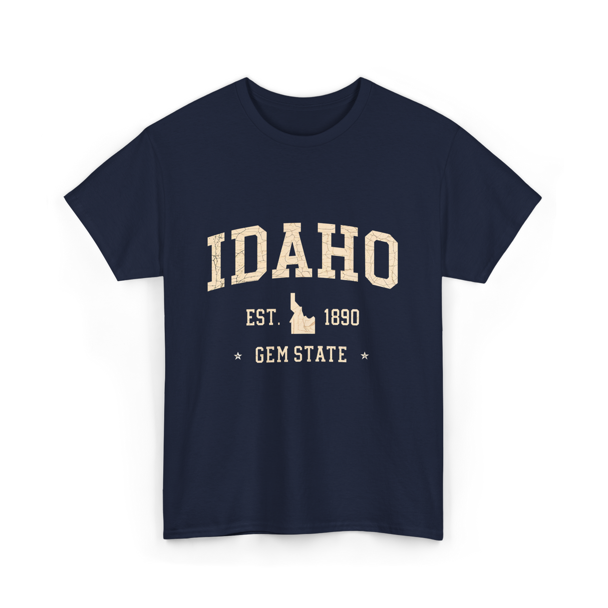 Idaho Gem State Idahoan T-Shirt - Navy