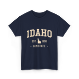 Idaho Gem State Idahoan T-Shirt - Navy