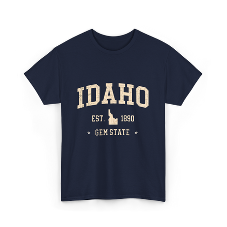 Idaho Gem State Idahoan T-Shirt - Navy