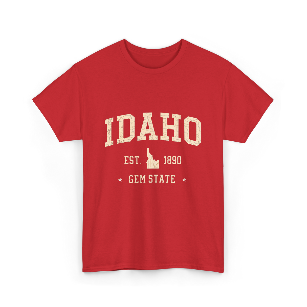 Idaho Gem State Idahoan T-Shirt - Red