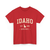 Idaho Gem State Idahoan T-Shirt - Red