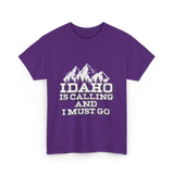 Idaho Is Calling Idaho T-Shirt - Purple