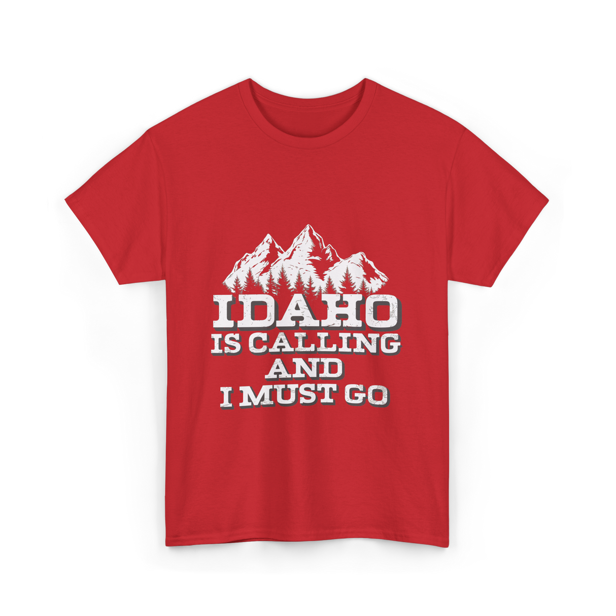 Idaho Is Calling Idaho T-Shirt - Red