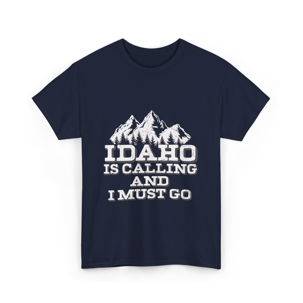 Idaho Is Calling Idaho T-Shirt - Navy