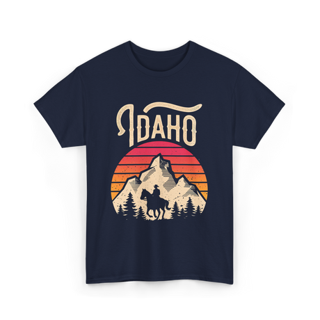 Idaho Mountains Adventure T-Shirt - Navy