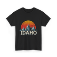 Idaho Mountains Nature Adventure T-Shirt - Black