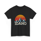 Idaho Mountains Nature Adventure T-Shirt - Black