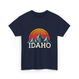 Idaho Mountains Nature Adventure T-Shirt - Navy