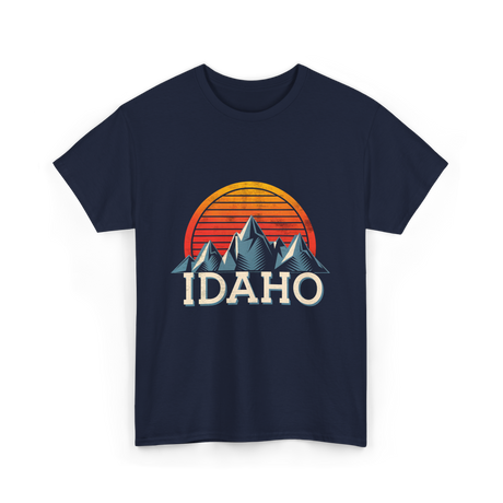 Idaho Mountains Nature Adventure T-Shirt - Navy