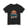 Idaho Mountains Retro Outdoors T-Shirt - Black