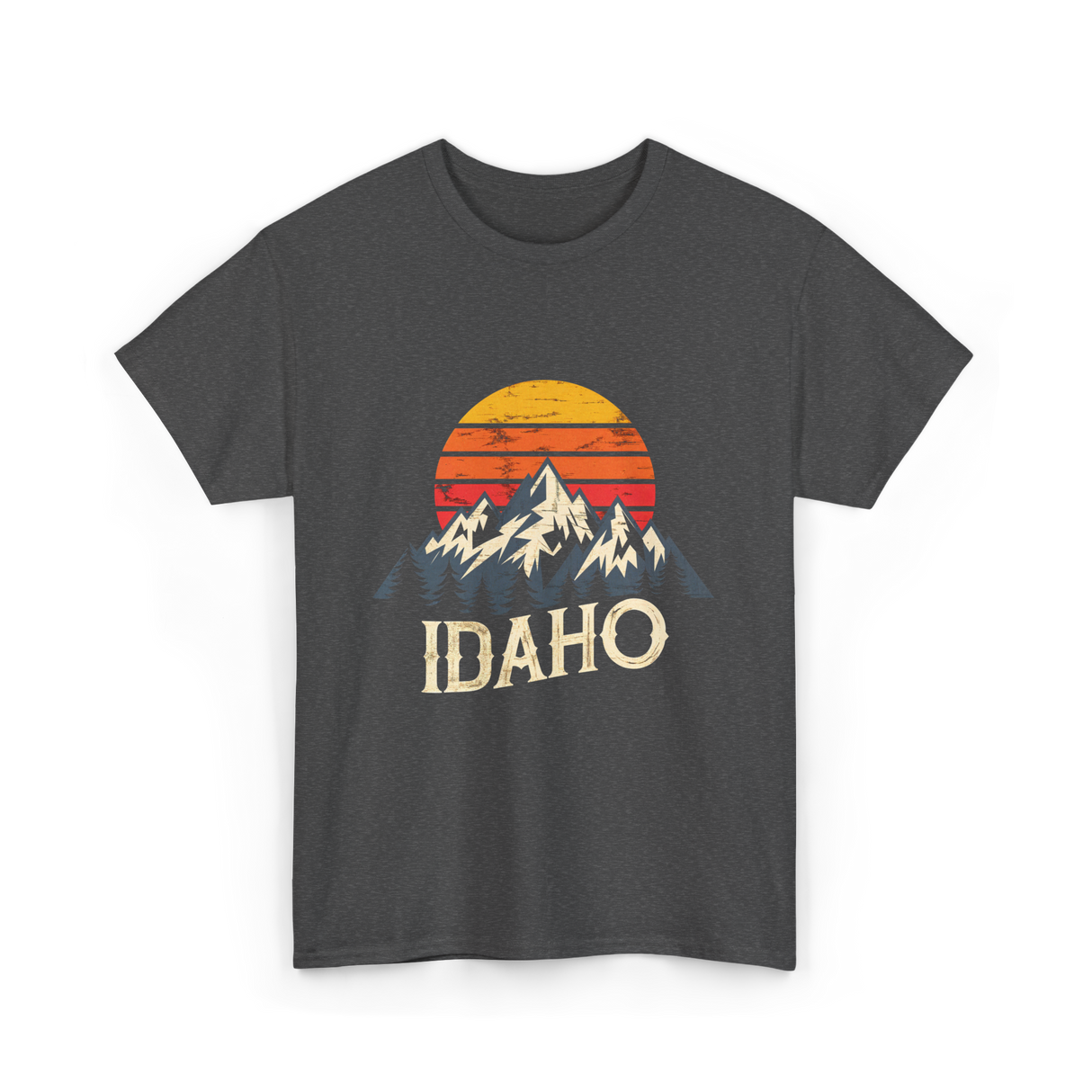 Idaho Mountains T-Shirt - Dark Heather