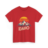 Idaho Mountains T-Shirt - Red