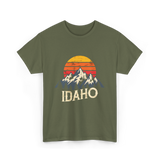 Idaho Mountains T-Shirt - Military Green