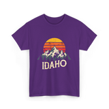 Idaho Mountains T-Shirt - Purple