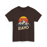 Idaho Mountains T-Shirt - Dark Chocolate