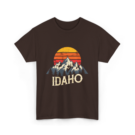 Idaho Mountains T-Shirt - Dark Chocolate