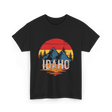 Idaho Retro Mountains Landscape T-Shirt - Black