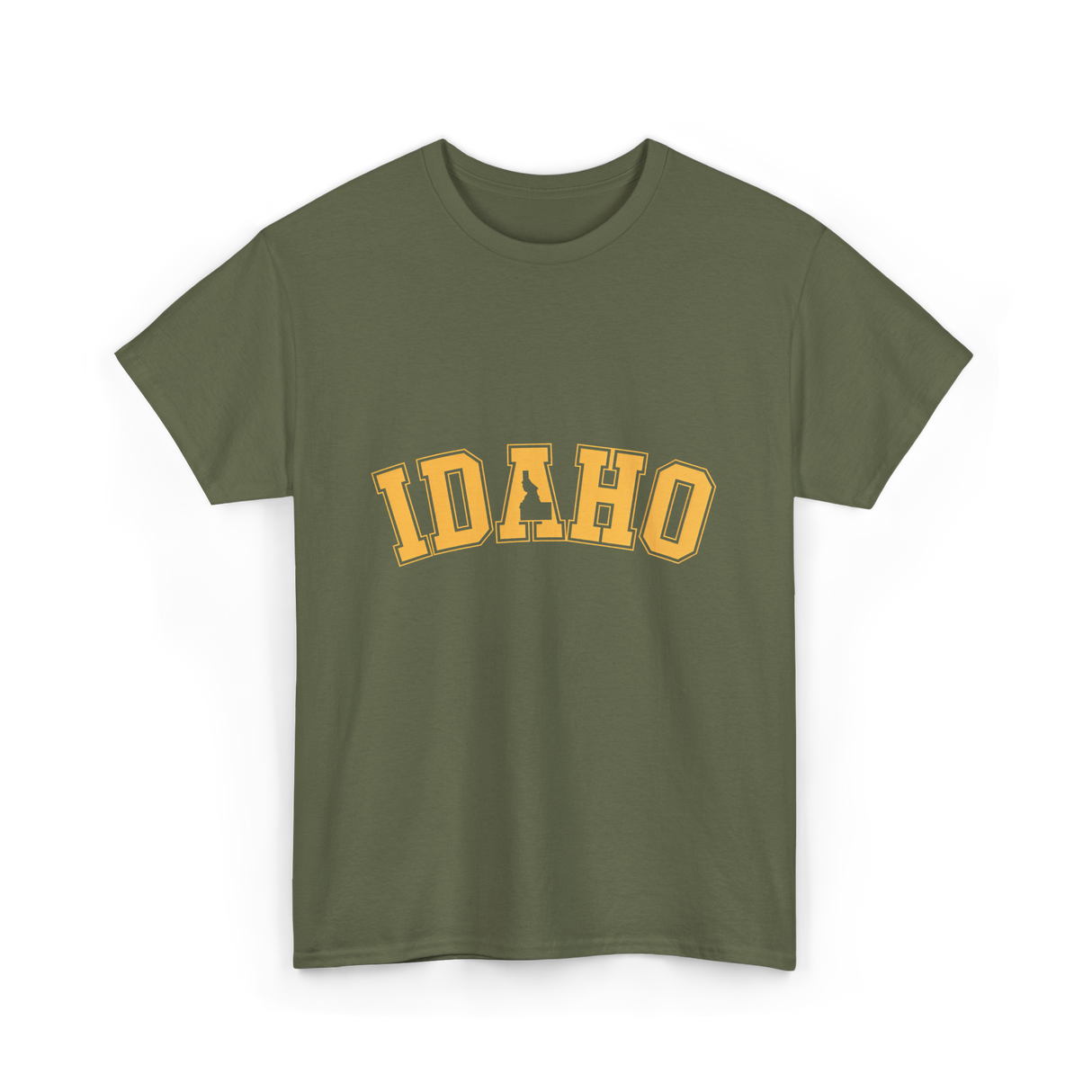 Idaho State Idahoan College T-Shirt - Military Green