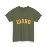 Idaho State Idahoan College T-Shirt - Military Green