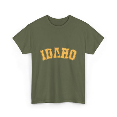 Idaho State Idahoan College T-Shirt - Military Green