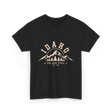 Idaho State Mountains T-Shirt - Black