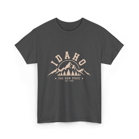 Idaho State Mountains T-Shirt - Dark Heather