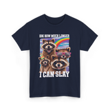 Idk How Much Longer Raccoon T-Shirt - Navy