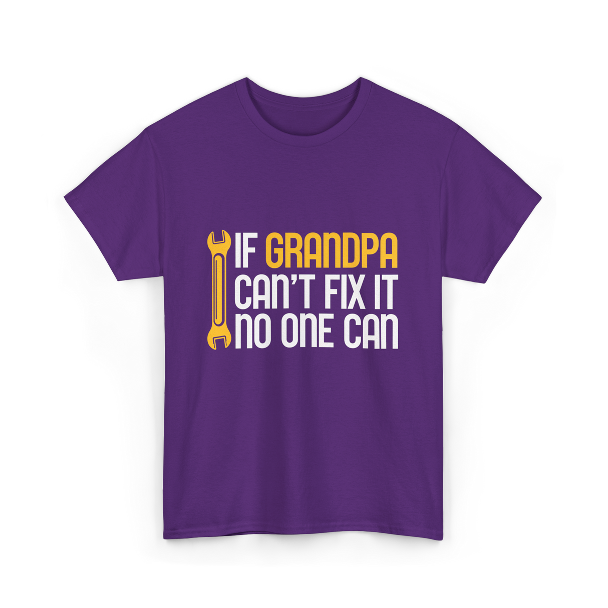 If Grandpa Can't Fix It Fixing T-Shirt - Purple