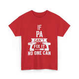 If Pa Can't Fix It Grandpa T-Shirt - Red